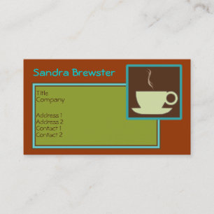 Retro Cuppa Coffee Business Card
