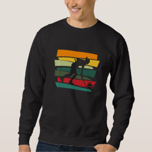 Retro Curling Curling Player 2 Sweatshirt