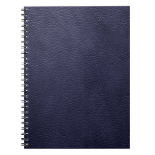 Retro Custom Navy Blue Leather Notebook