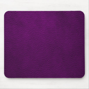 Retro Custom Purple Leather Mouse Pad