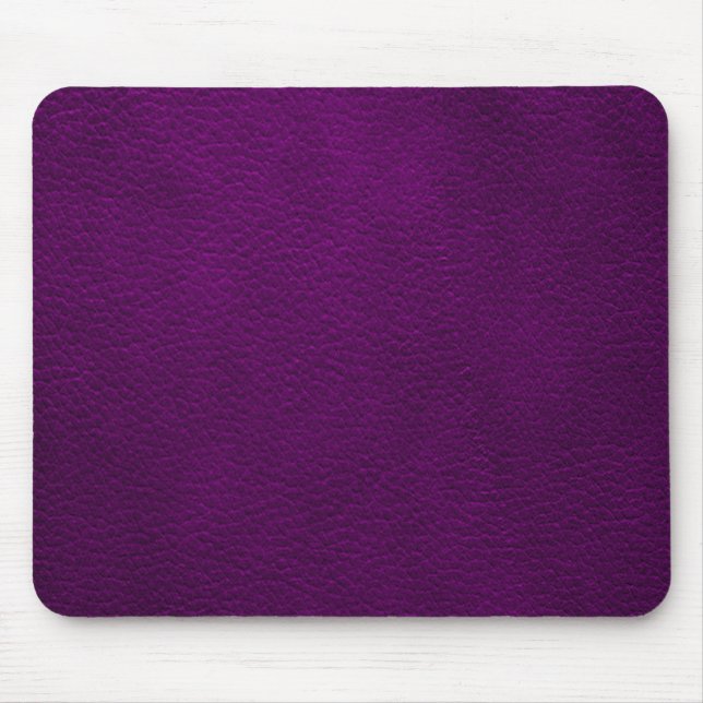 Retro Custom Purple Leather Mouse Pad (Front)