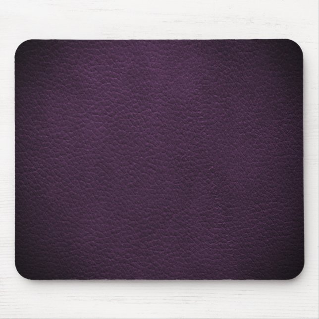 Retro Custom Purple Leather Mouse Pad (Front)