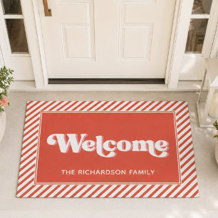 Retro Custom Welcome Doormat
