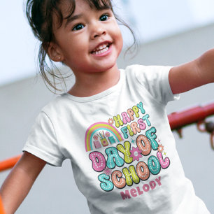 Retro cute back to school first day t-shirt