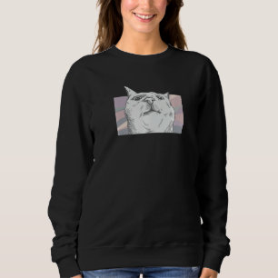 Retro Cute Cat for cats  for Men Women Youth Sweatshirt