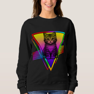 Retro Cute Cat Sweatshirt