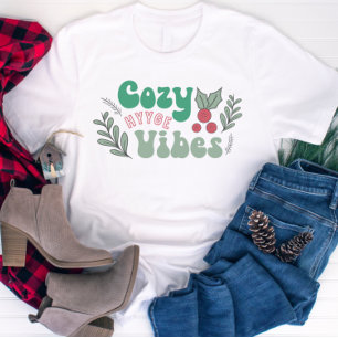 Retro Cute Christmas Cosy Season Hygge T-Shirt