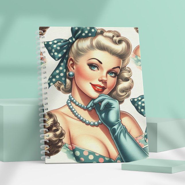 Retro Cute Classic Pinup Notebook (Creator Uploaded)