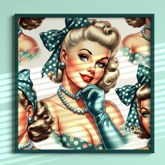 Retro Cute Classic Pinup Poster (Creator Uploaded)