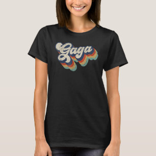 Retro Cute Gaga Grandma Best Gaga Ever Mother's Da T-Shirt