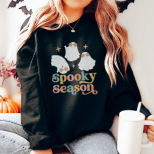 Retro Cute Ghost Halloween Sweatshirt