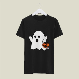 Retro Cute Little Ghost Boo Halloween Costume  T-Shirt