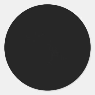 Retro Cute Skeleton Hand Boop Dog Funny Halloween Classic Round Sticker