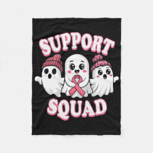 Retro Cute Skeleton Hand Boop Dog Funny Halloween Fleece Blanket
