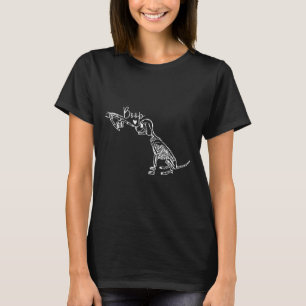 Retro Cute Skeleton Hand Boop Dog Funny Halloween  T-Shirt