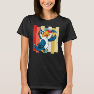 Retro Cute Zoo Bird Tropical Animal Exotic Toucan T-Shirt