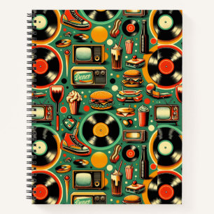 Retro Cuties: Whimsical Pastel Notebook