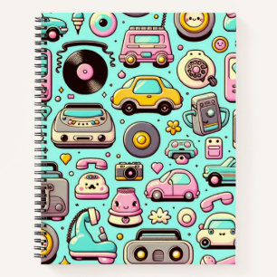 Retro Cuties: Whimsical Pastel Notebook
