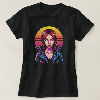 Retro-Cyber Warrior T-Shirt
