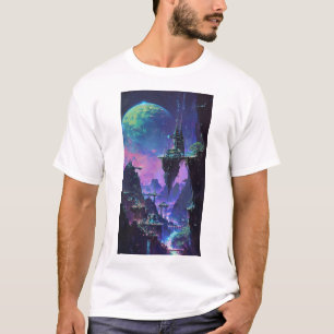 Retro Cyberpunk 1980s Painting T-Shirt