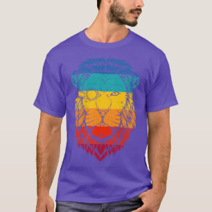 Retro Cyberpunk Lion T-Shirt