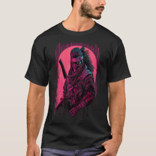 Retro Cyberpunk Samurai Shirt Japanese Vaporwave A