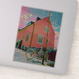 Retro cycling artwork