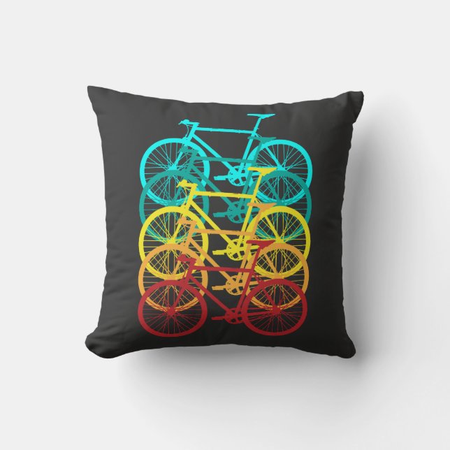 Retro Cycling, Road Bike Cushion (Front)