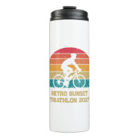 Retro Cycling Sunset Custom Triathlon