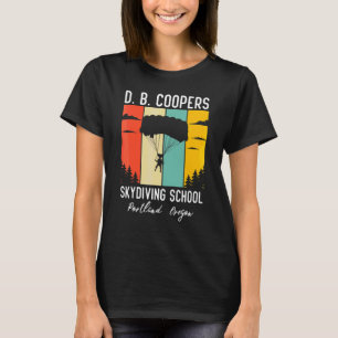 Retro D B Cooper Skydiving Academy Db Coopers Vin T-Shirt