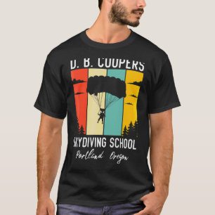 Retro D B Cooper Skydiving Academy Db Coopers Vin T-Shirt