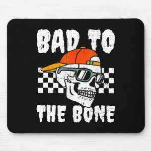 Retro D To The Bone Funny Skull Halloween Costume Mouse Pad