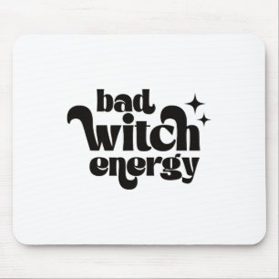 Retro D Witch Energy Shirt Halloween Witchy Vibes Mouse Pad