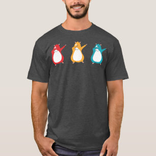 Retro Dabbing Guinea Pigs Rodent Owner Pet Animal T-Shirt