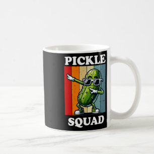 Retro Dabbing Pickle Dancing Cucumber Pickle Squad Coffee Mug