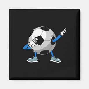 Retro Dabbing Soccer Byll For Boys, Men, And Sport Magnet