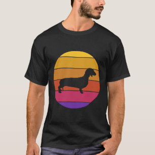 Retro Dachshund Dachshund Wiener Dog Funny T-Shirt