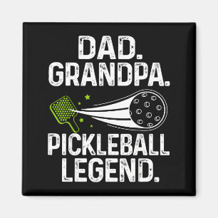 Retro dad grandpa pickleball legend player funny magnet