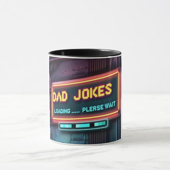 Retro Dad Jokes Loading Design Mug (Center)