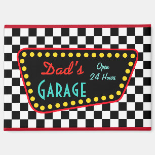 Retro Dad’s Garage Magnet