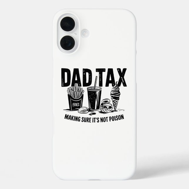 Retro Dad Tax Distressed Snack Art Case-Mate iPhone Case (Back)