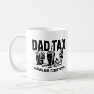 Retro Dad Tax Distressed Snack Art Coffee Mug