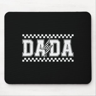 Retro Dada Chequered for Fathers Day Dad Grandpa Mouse Pad