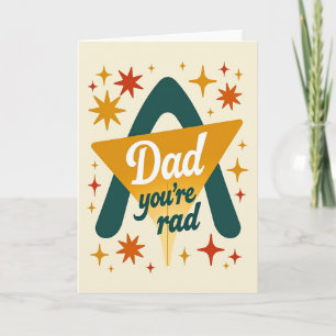 Retro Dads Are Rad Card