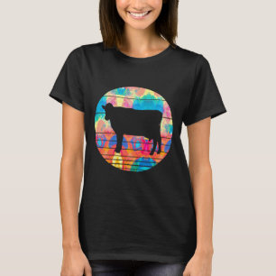 Retro Dairy Cow Animal Vintage Style - Painting T-Shirt