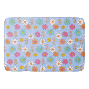 Retro Daisies Bath Mat