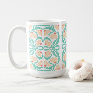 Retro Daisies Birth Flower April Coffee Mug