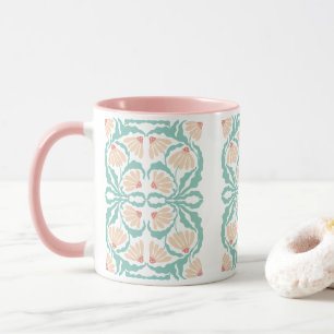 Retro Daisies Birth Flower April Mug