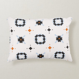 Retro Daisy Floral vintage Pattern Hand Drawn, Sea Decorative Cushion