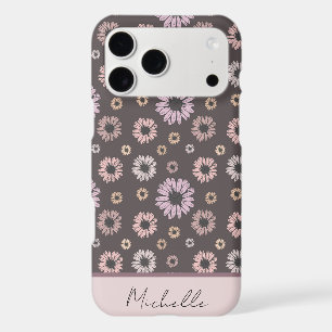 Retro Daisy Flowers Personalized with Name Floral